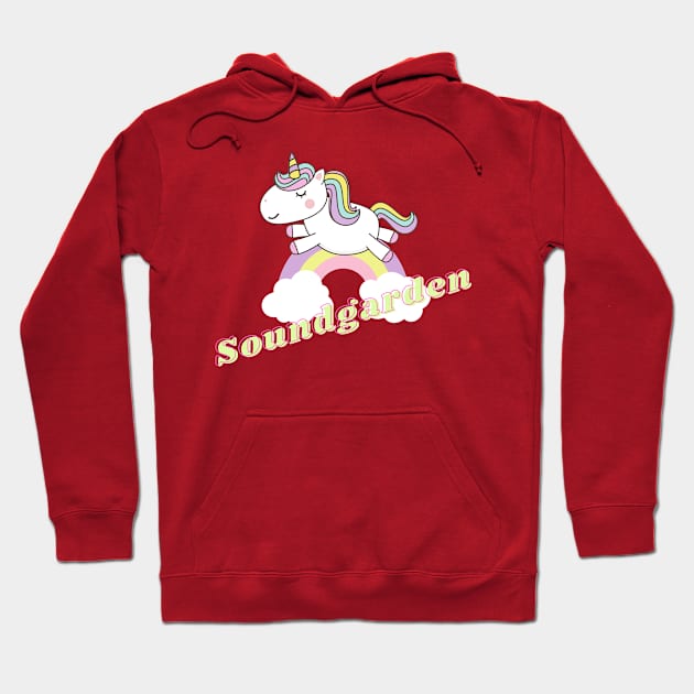 soungarden ll unicorn Hoodie by j and r